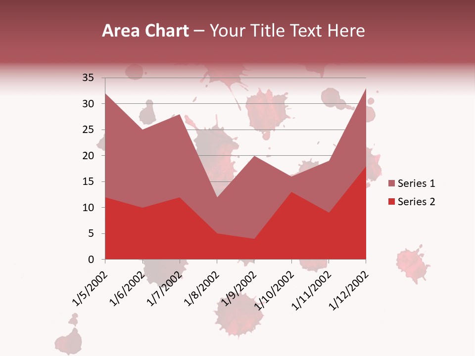 Rough Orange Droplet PowerPoint Template