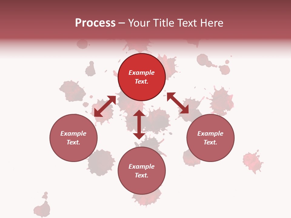 Rough Orange Droplet PowerPoint Template