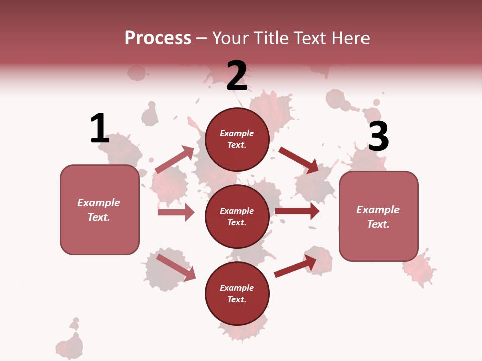 Rough Orange Droplet PowerPoint Template