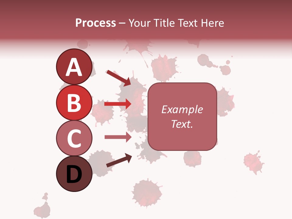 Rough Orange Droplet PowerPoint Template