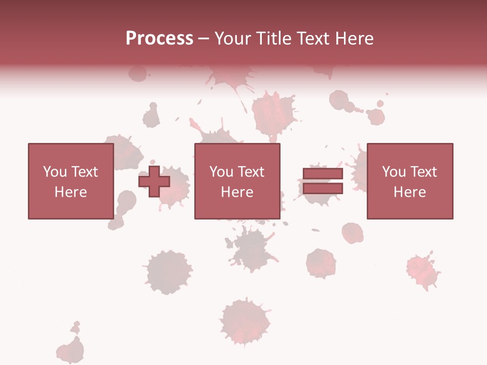 Rough Orange Droplet PowerPoint Template
