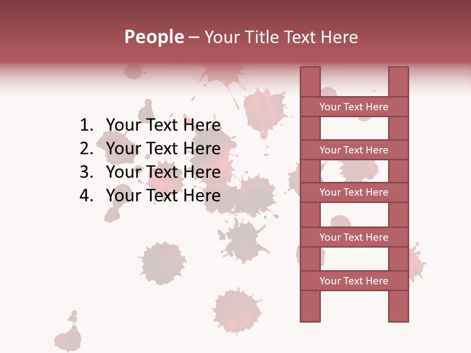 Rough Orange Droplet PowerPoint Template