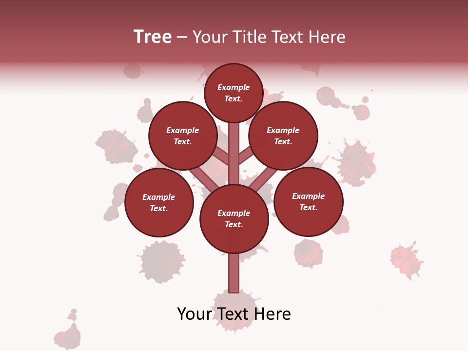 Rough Orange Droplet PowerPoint Template