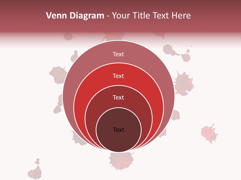 Rough Orange Droplet PowerPoint Template