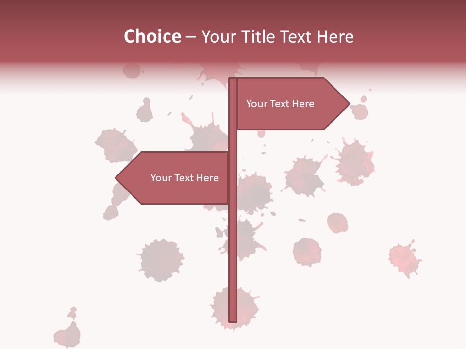 Rough Orange Droplet PowerPoint Template