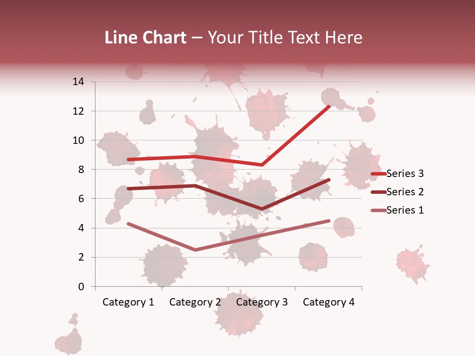 Rough Orange Droplet PowerPoint Template