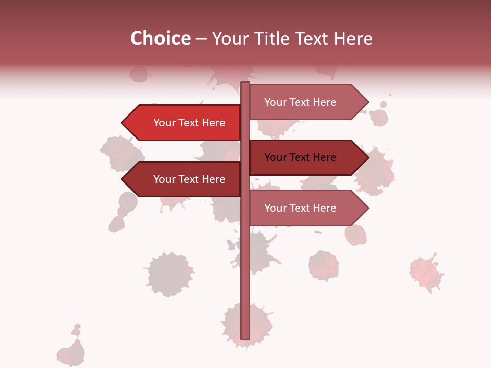 Rough Orange Droplet PowerPoint Template