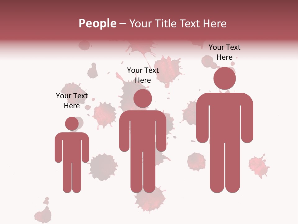 Rough Orange Droplet PowerPoint Template