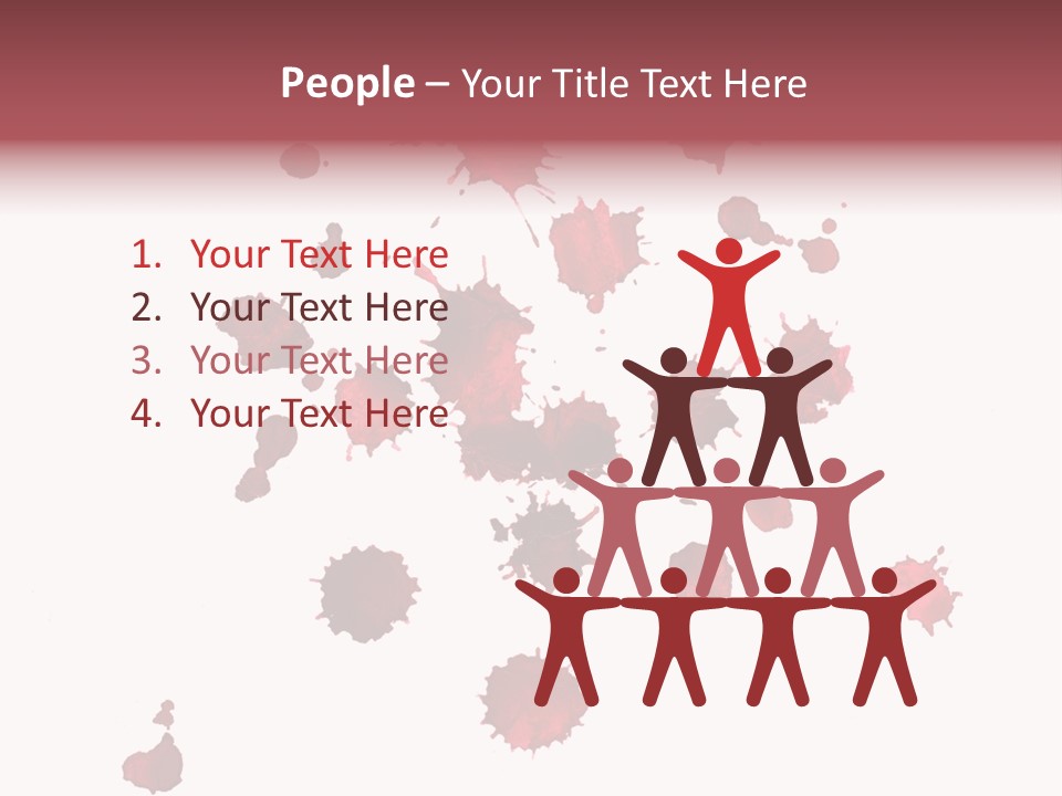 Rough Orange Droplet PowerPoint Template