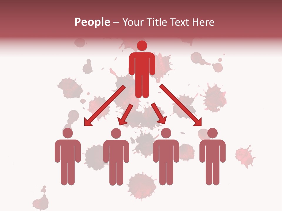 Rough Orange Droplet PowerPoint Template