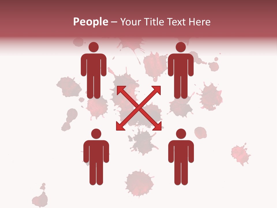 Rough Orange Droplet PowerPoint Template