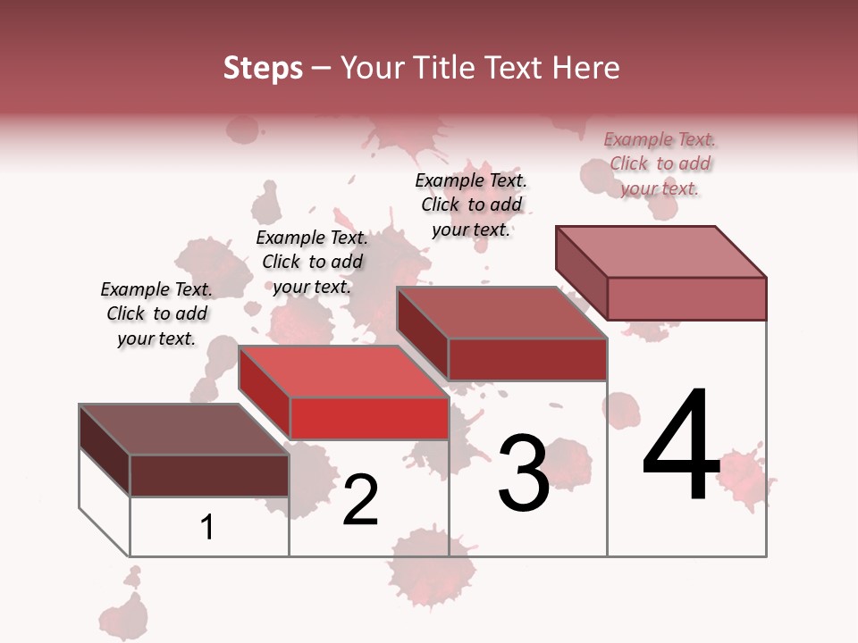 Rough Orange Droplet PowerPoint Template
