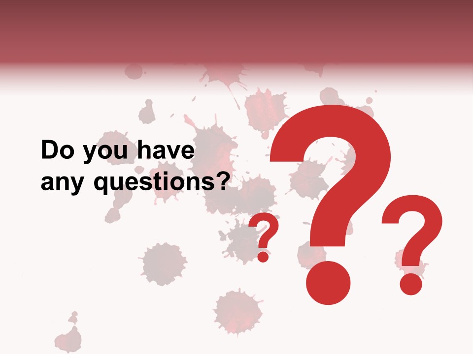 Rough Orange Droplet PowerPoint Template