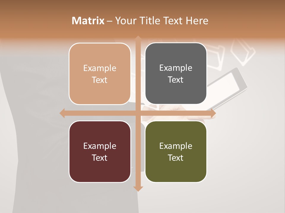 Display Young Holding PowerPoint Template