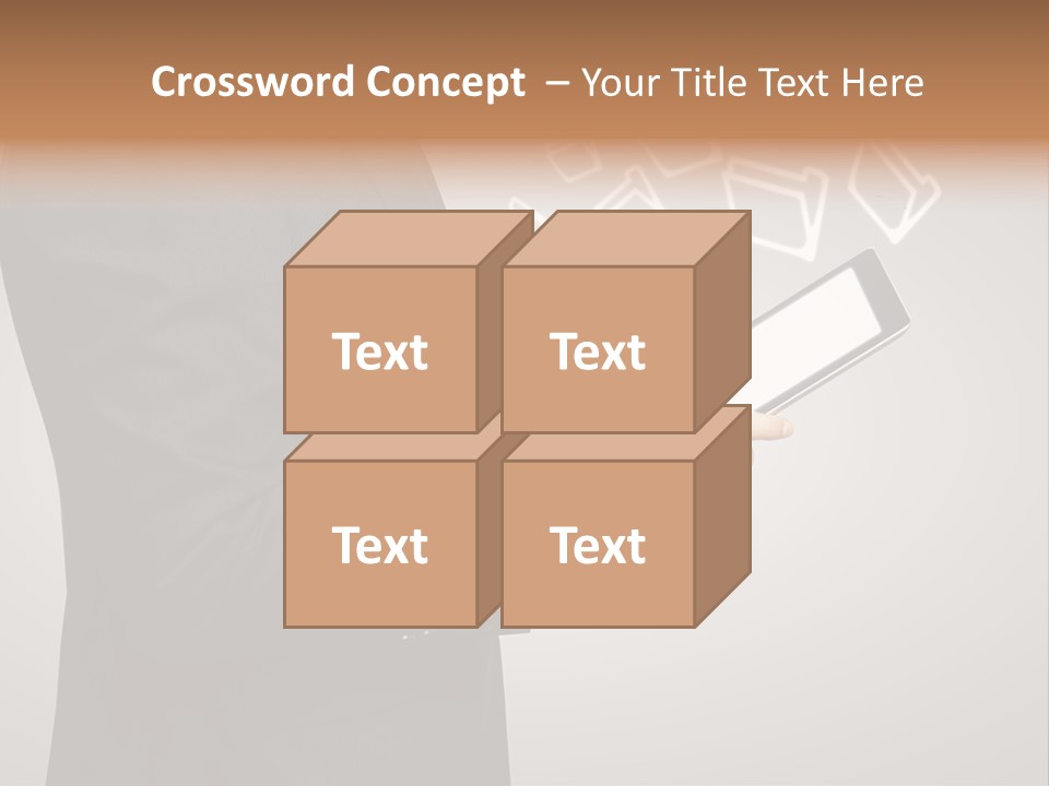 Display Young Holding PowerPoint Template