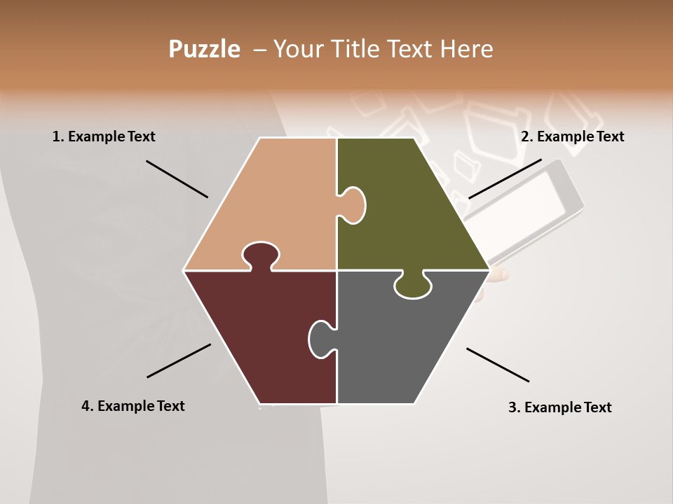 Display Young Holding PowerPoint Template