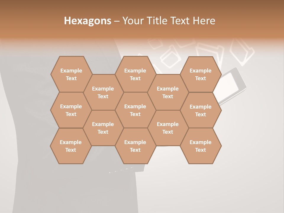 Display Young Holding PowerPoint Template