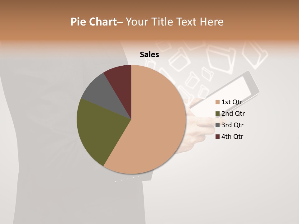 Display Young Holding PowerPoint Template