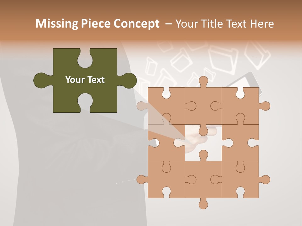 Display Young Holding PowerPoint Template