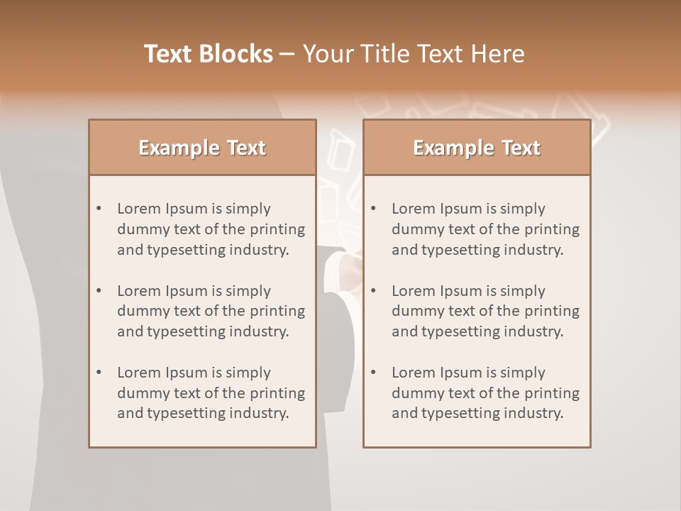 Display Young Holding PowerPoint Template