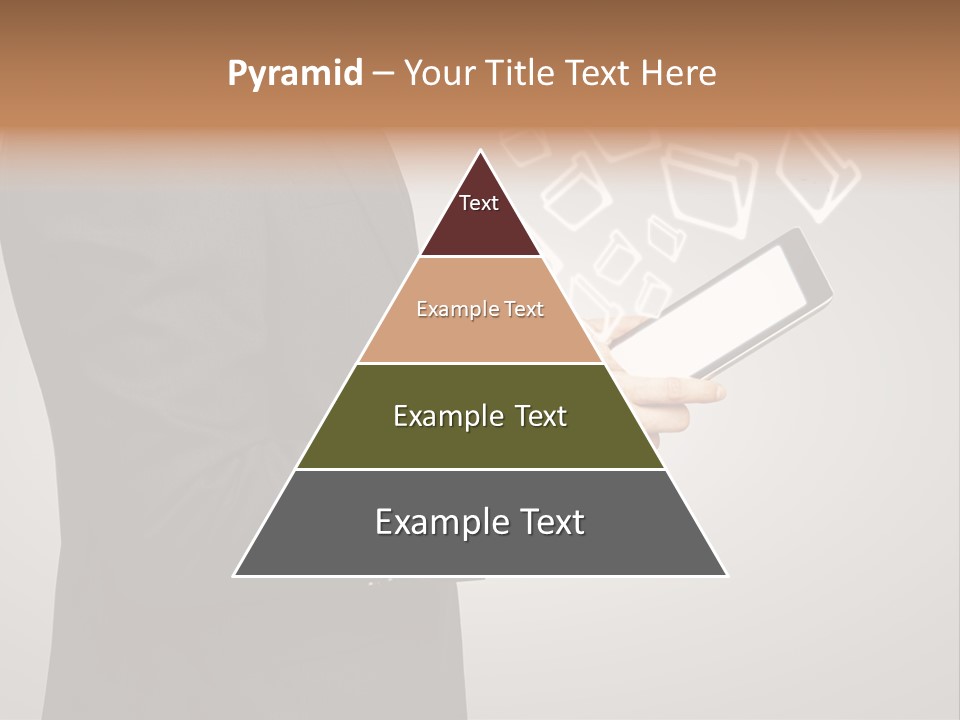 Display Young Holding PowerPoint Template