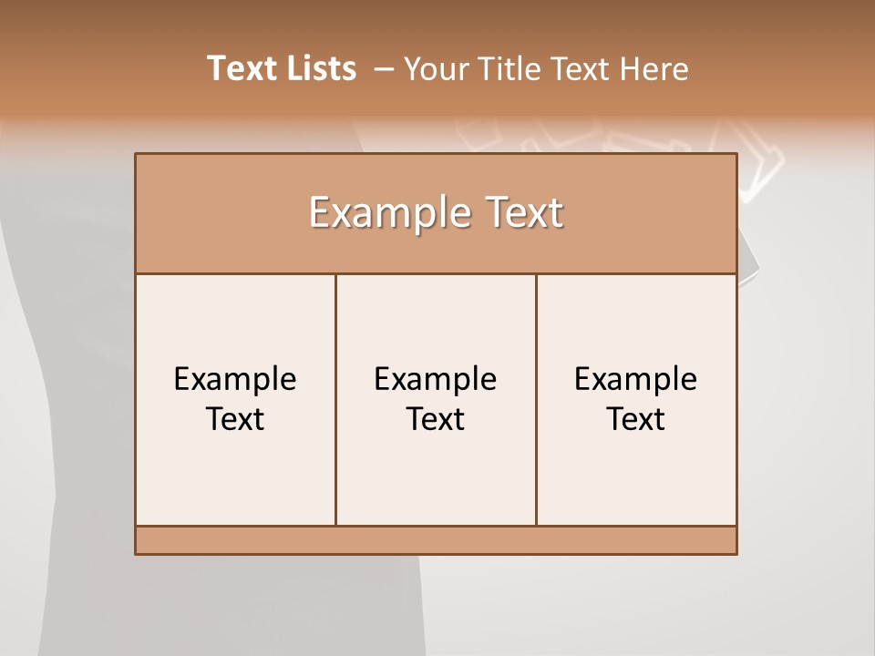 Display Young Holding PowerPoint Template