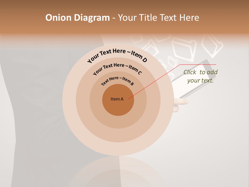 Display Young Holding PowerPoint Template