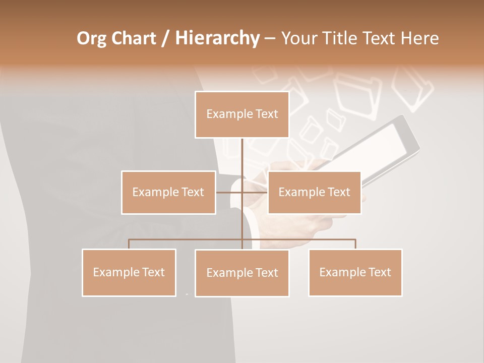 Display Young Holding PowerPoint Template