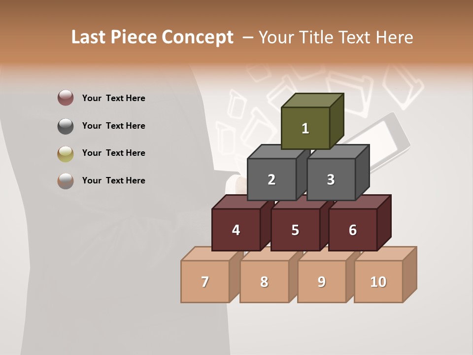 Display Young Holding PowerPoint Template