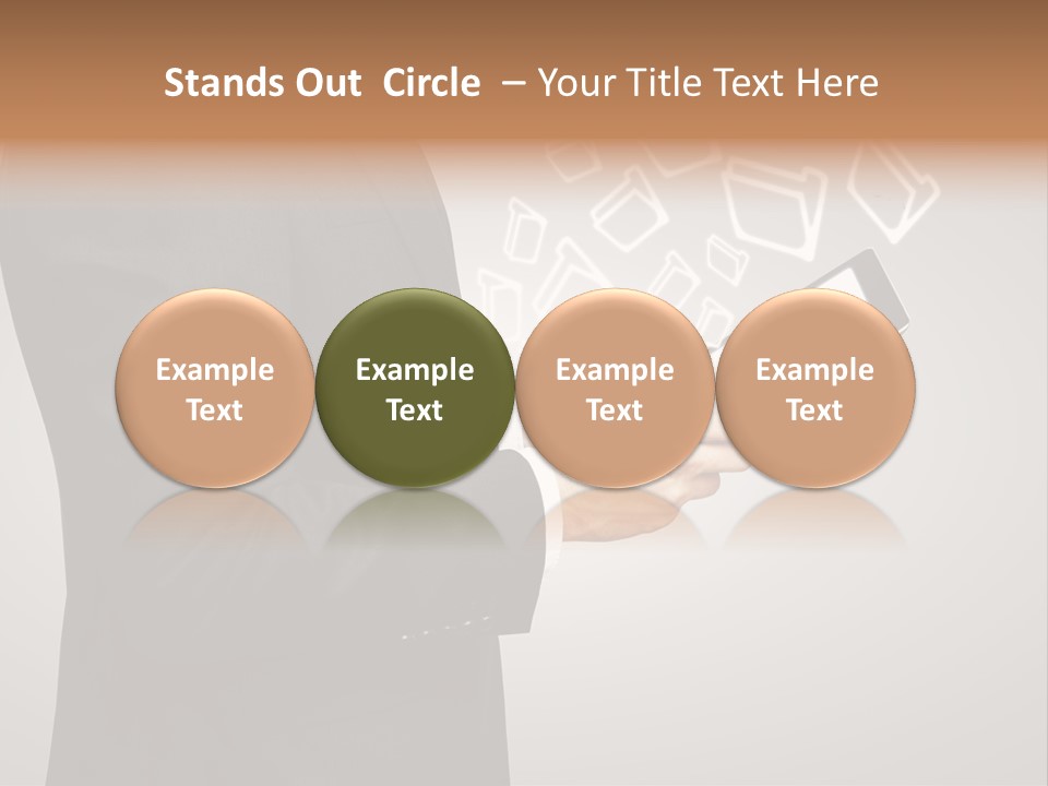 Display Young Holding PowerPoint Template