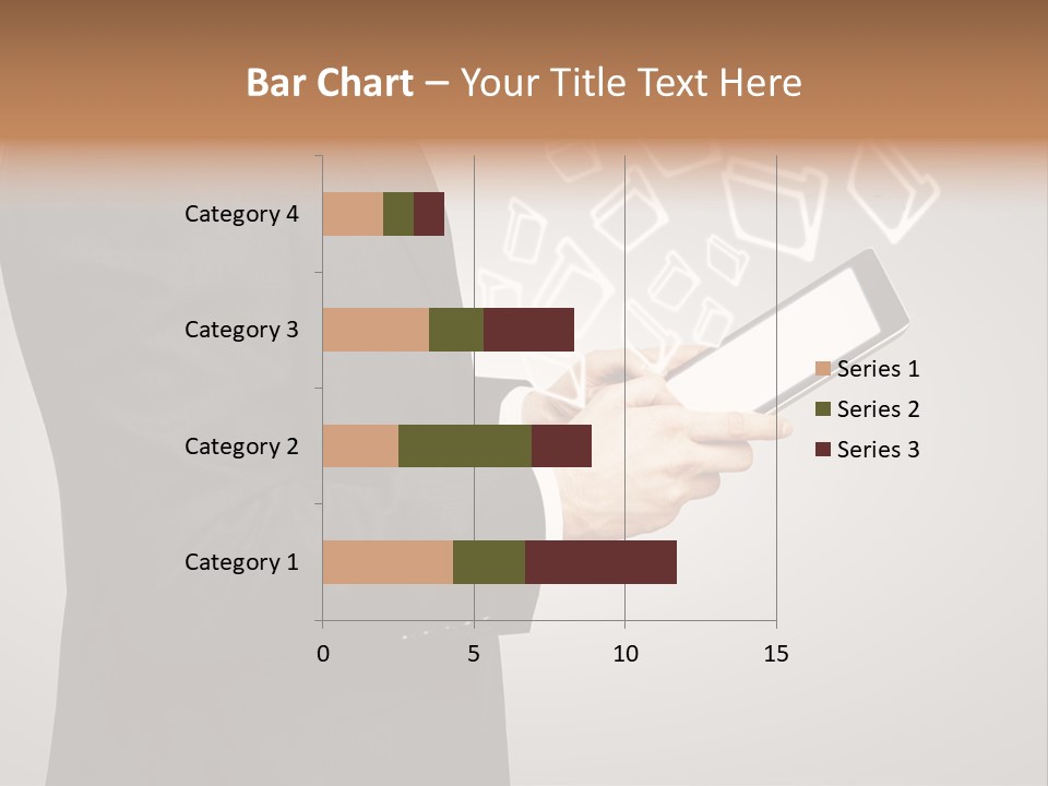 Display Young Holding PowerPoint Template