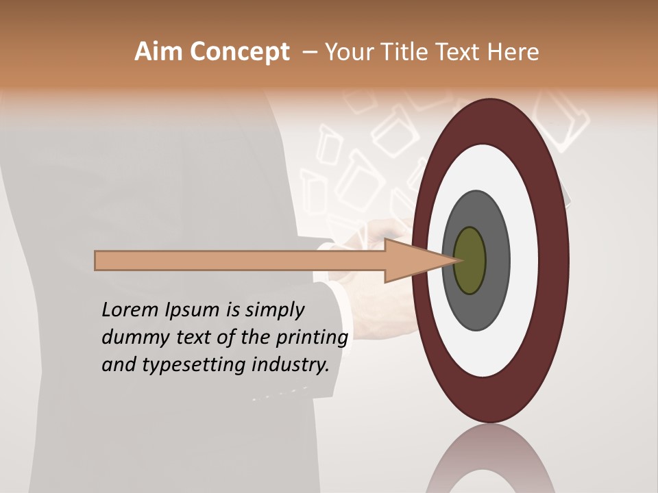 Display Young Holding PowerPoint Template