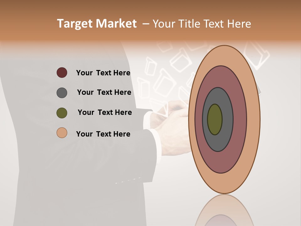 Display Young Holding PowerPoint Template