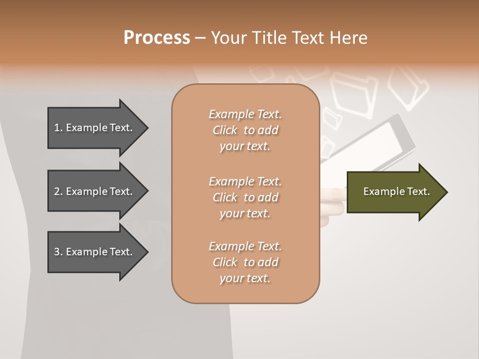 Display Young Holding PowerPoint Template