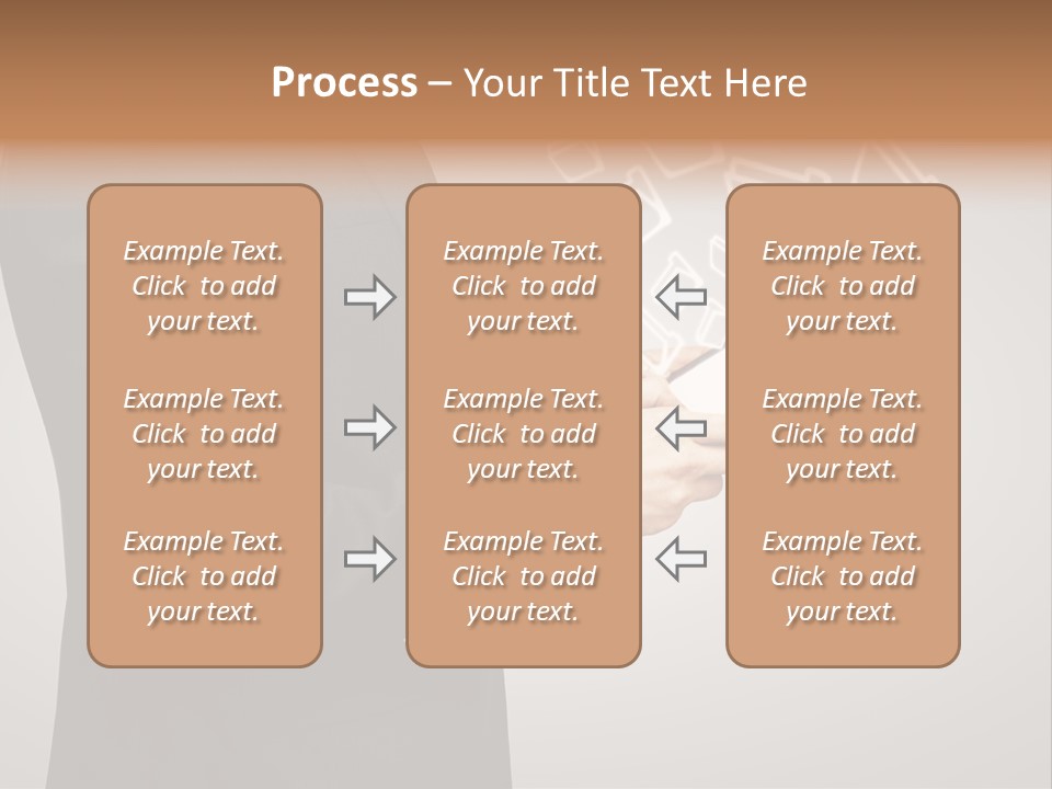 Display Young Holding PowerPoint Template