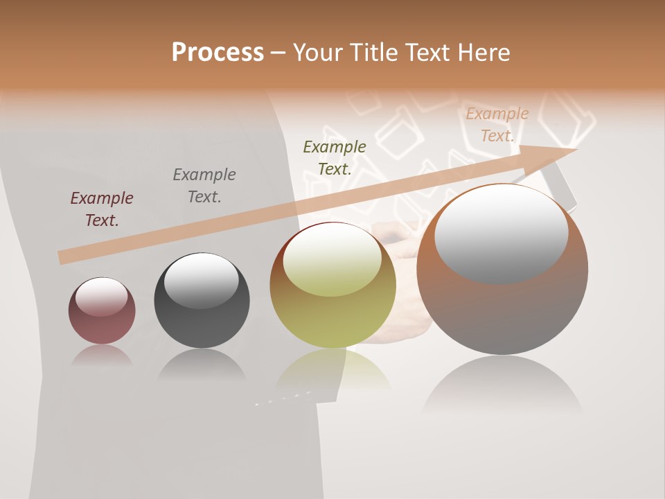 Display Young Holding PowerPoint Template