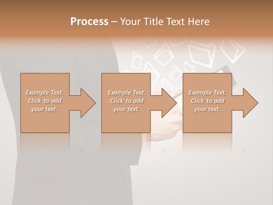 Display Young Holding PowerPoint Template