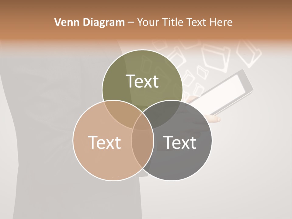 Display Young Holding PowerPoint Template