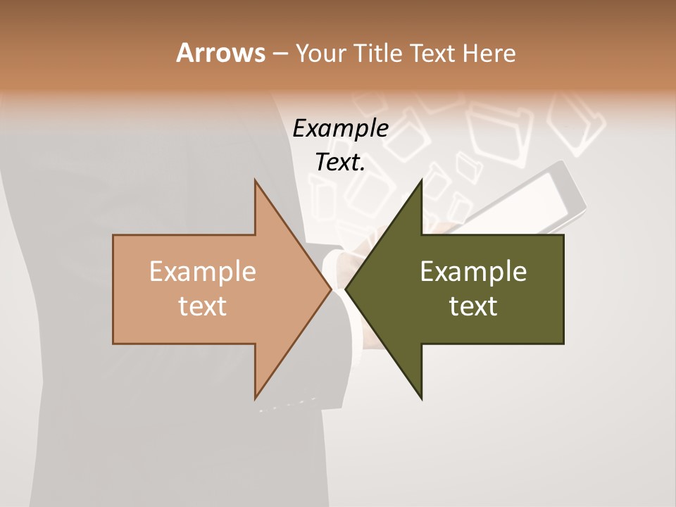Display Young Holding PowerPoint Template