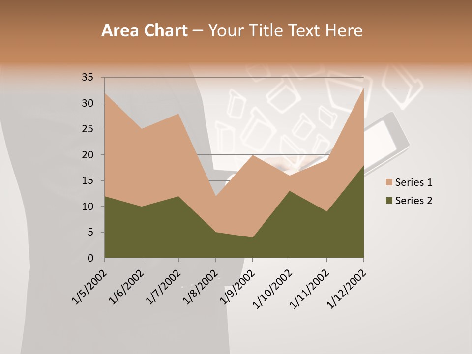 Display Young Holding PowerPoint Template