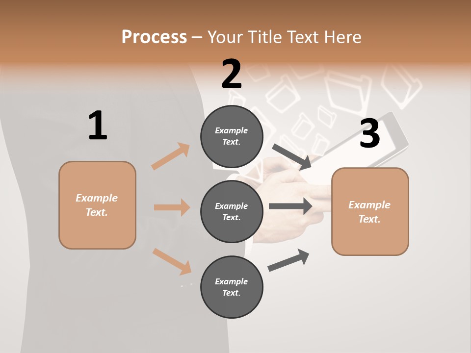 Display Young Holding PowerPoint Template