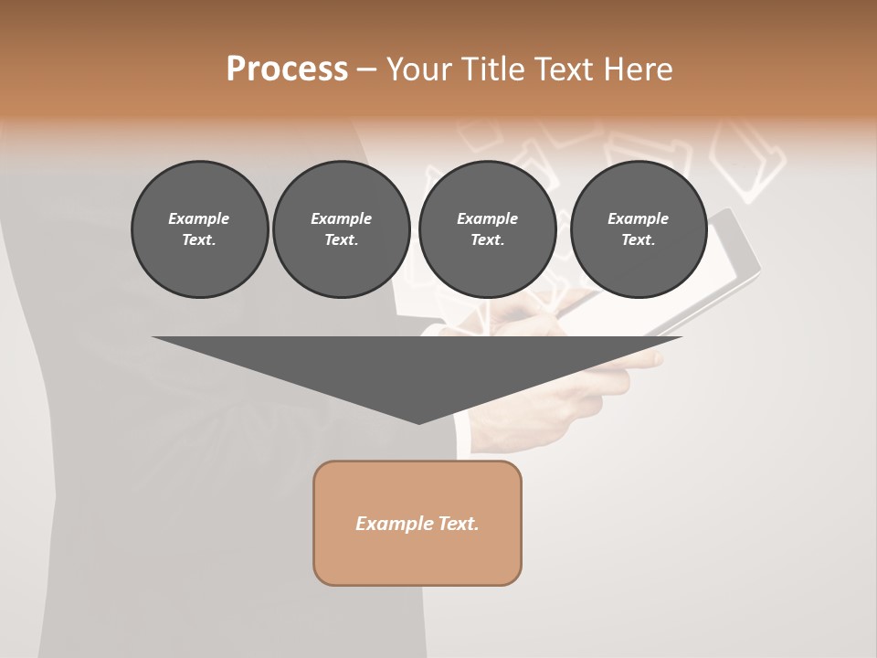 Display Young Holding PowerPoint Template