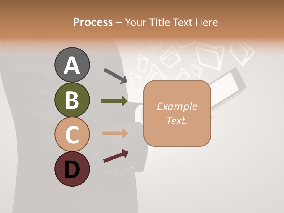 Display Young Holding PowerPoint Template