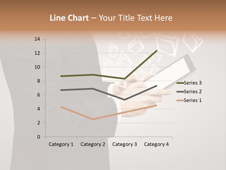Display Young Holding PowerPoint Template