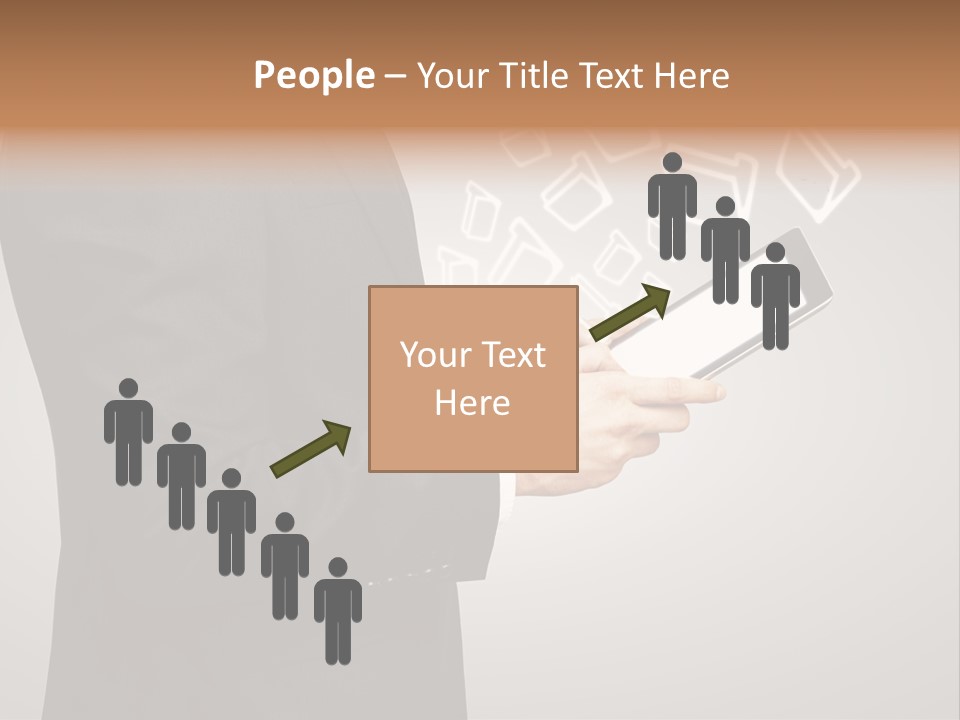 Display Young Holding PowerPoint Template