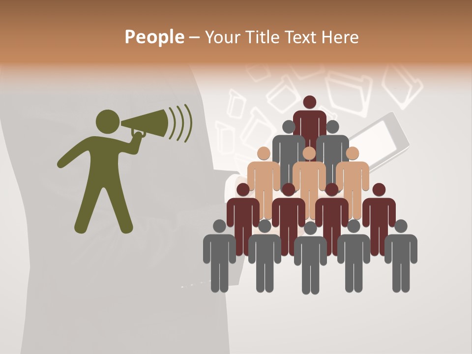 Display Young Holding PowerPoint Template