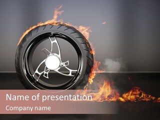 Top Fuel Motion Smoke PowerPoint Template