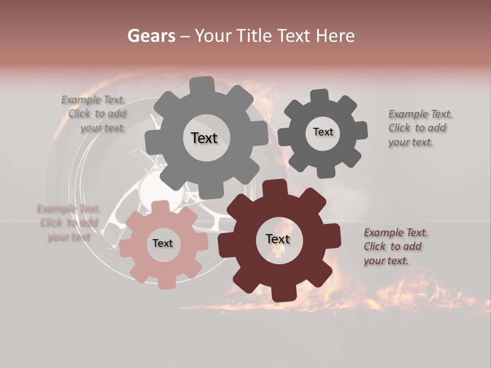Top Fuel Motion Smoke PowerPoint Template