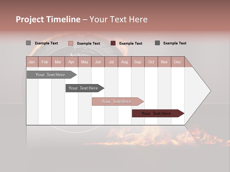 Top Fuel Motion Smoke PowerPoint Template