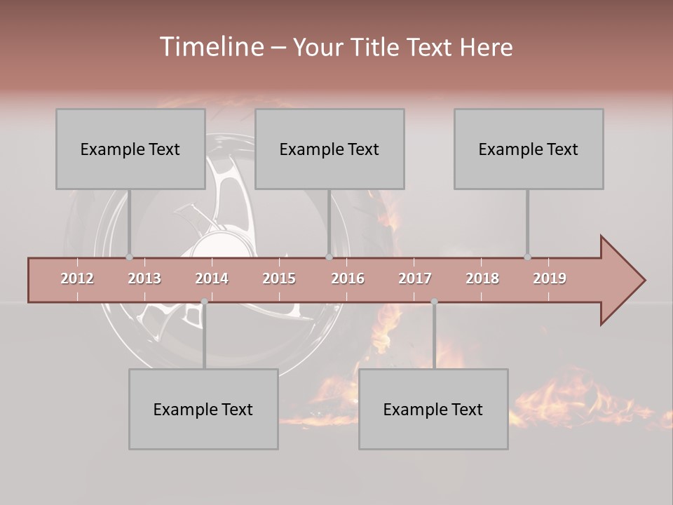 Top Fuel Motion Smoke PowerPoint Template